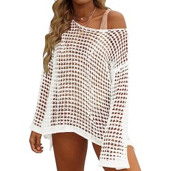 Women's Crochet Tops Swimsuit Cover Up