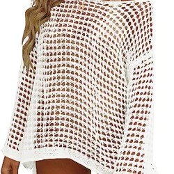 Women's Crochet Tops Swimsuit Cover Up