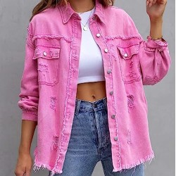 Women’s Distressed Denim Jacket