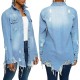 Distressed Jean Jacket for Women