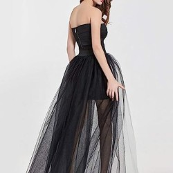 Tulle Overskirt Train Mesh 4 Layers Overlay  Detachable Wedding Train Skirt