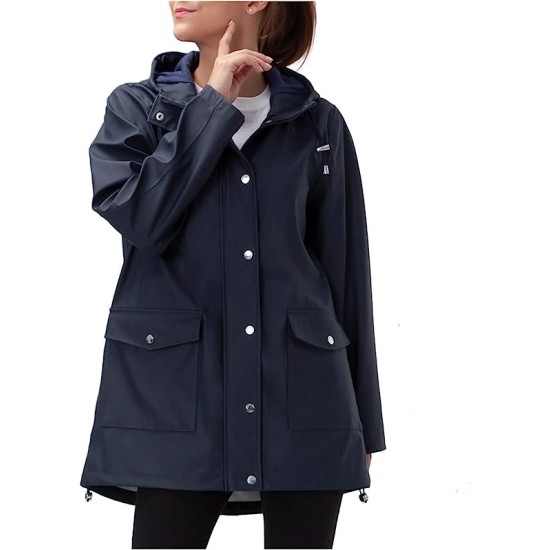 Women's Waterproof Hooded Rain Jacket